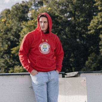 Kids-Hoodie "Logo" rot
