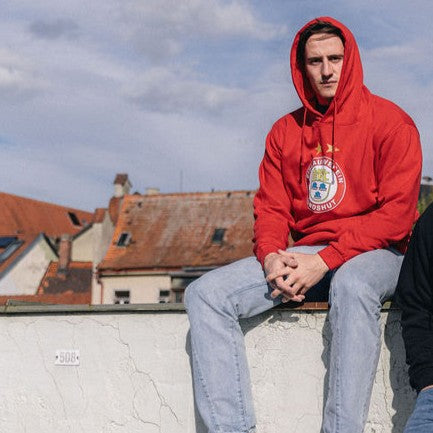 EVL-Hoodie "Logo" rot