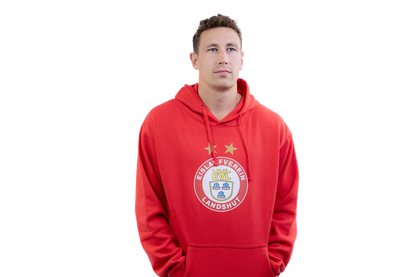 EVL-Hoodie "Logo" rot