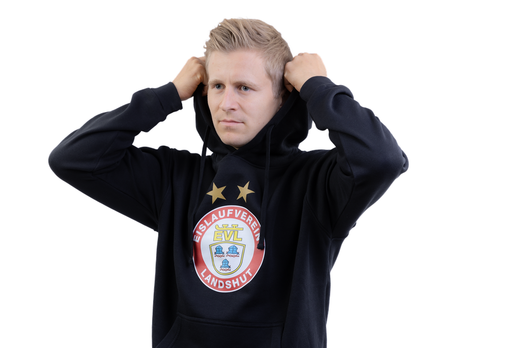 Kids-Hoodie "Logo" schwarz