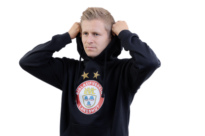 Kids-Hoodie "Logo" schwarz